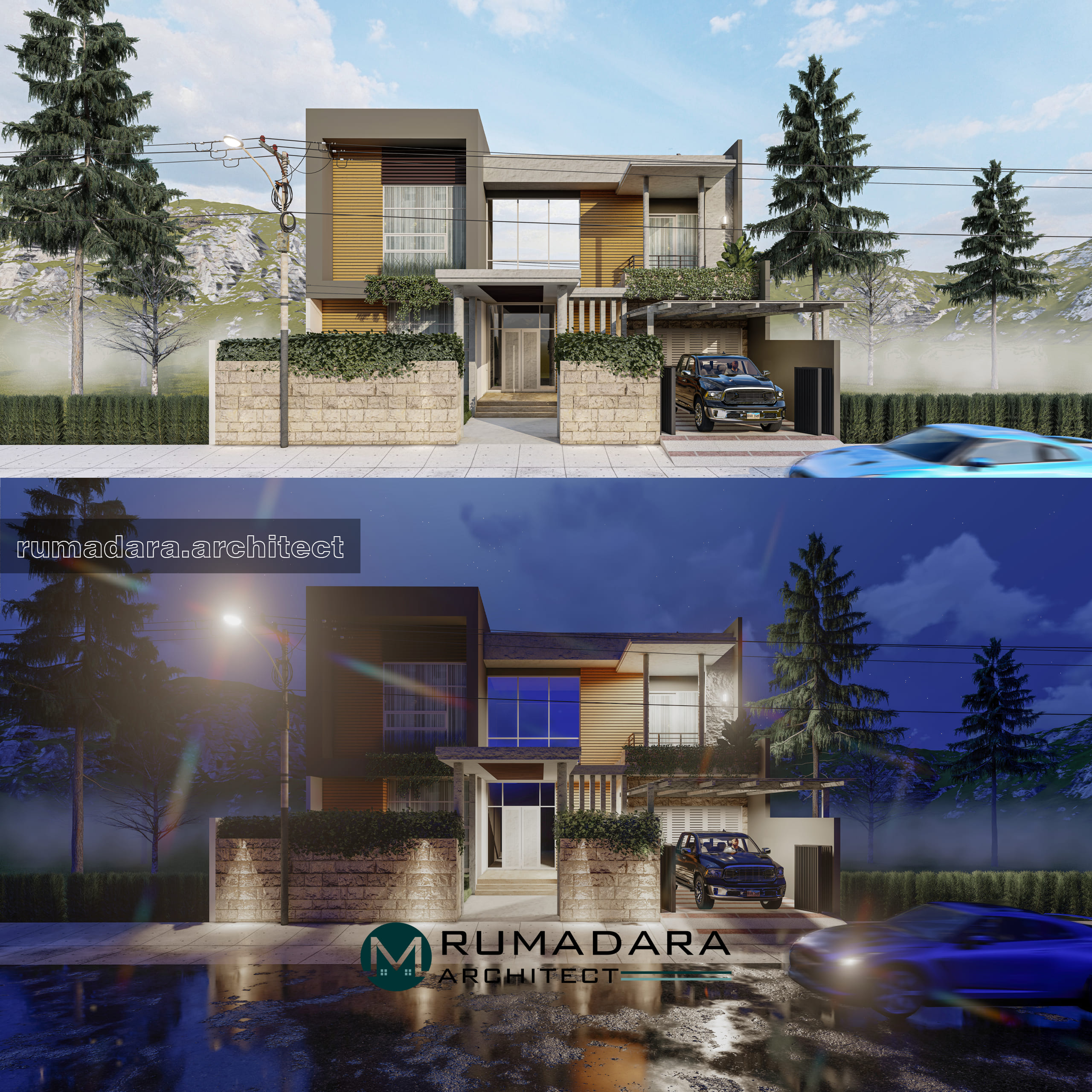 Rumah Berkonsep Modern Tropis